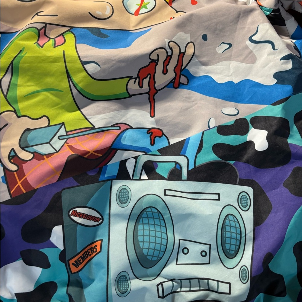 Members Only Hey Arnold Graphic Winbreaker full zip Jacket - Picture 15 of 16